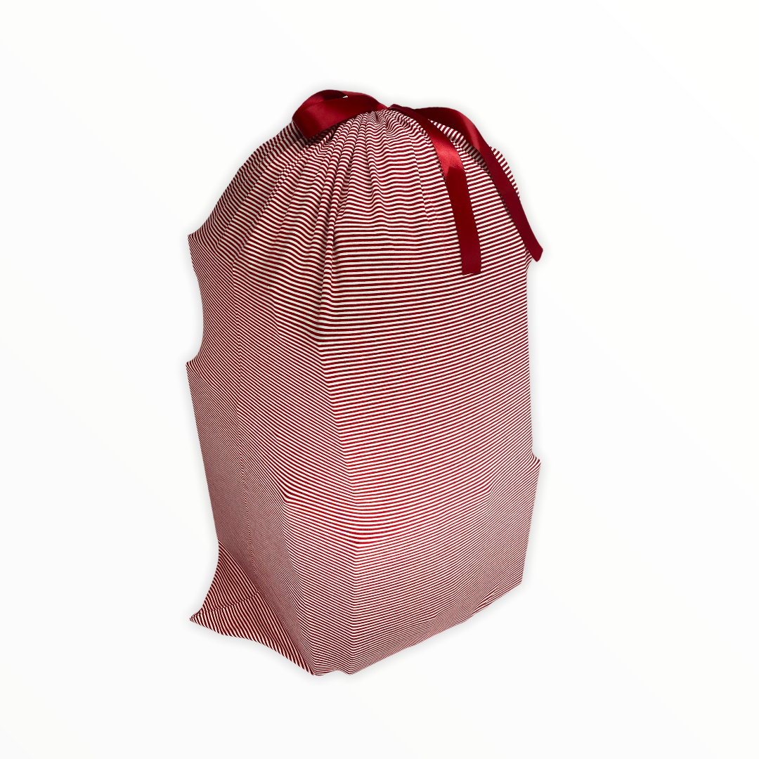 eco-friendly gift wrapping, sustainable gift bag, fabric gift bag